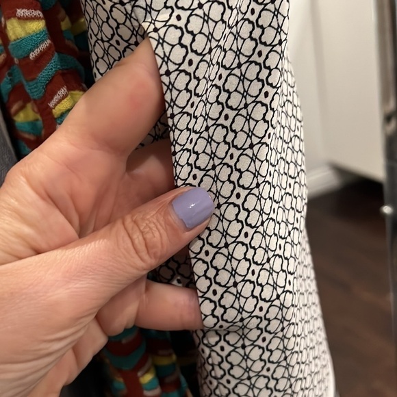 Vince 100% Silk trapunto Sheath GEOMETRIC tunic wide dress size XXS - Picture 11 of 11